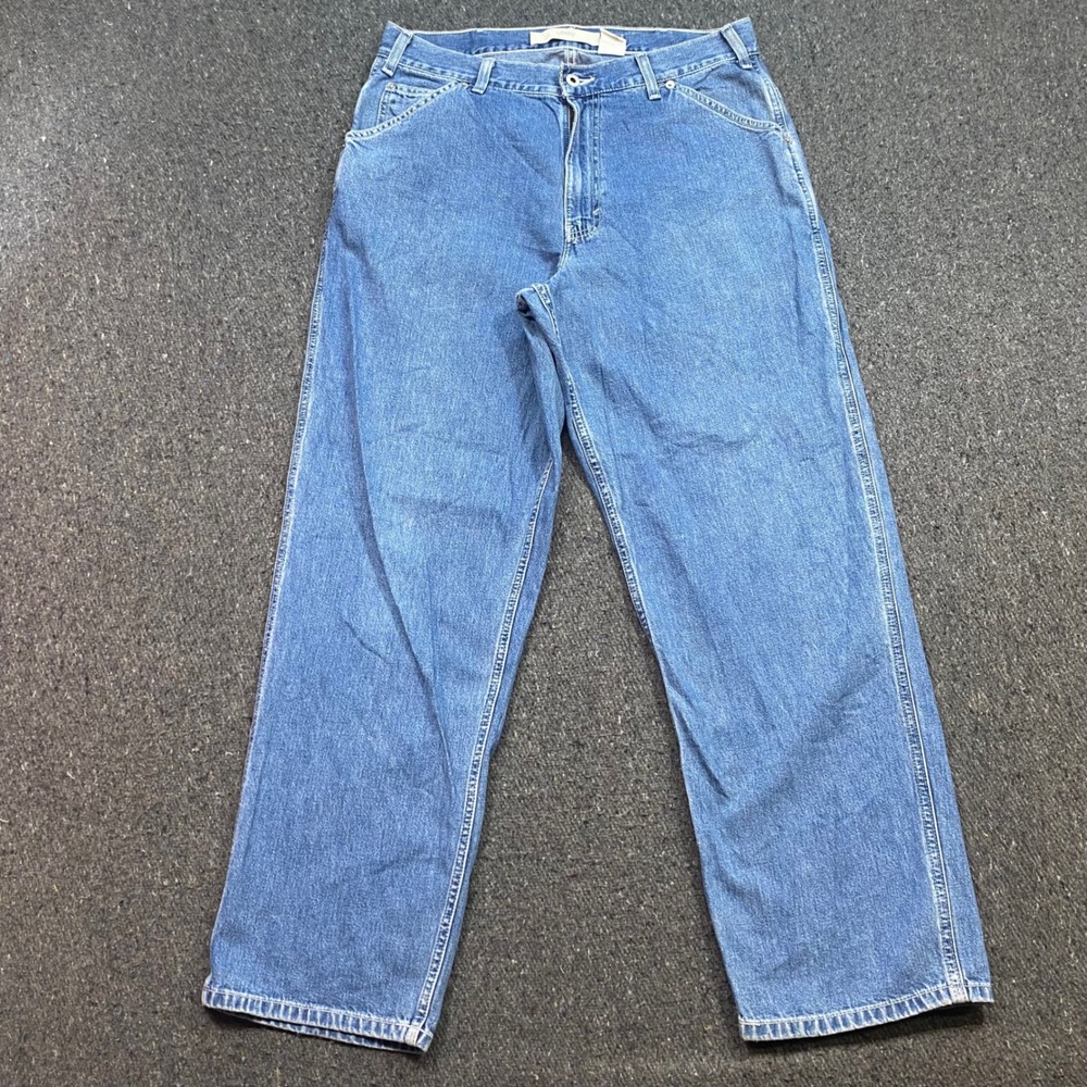 Gap Utility Jeans 34 Mens Blue Skater Grunge Carpenter Contrast Stitch Denim